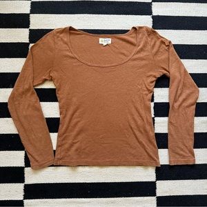 Mollusk Hemp Terracotta Scoop Tee